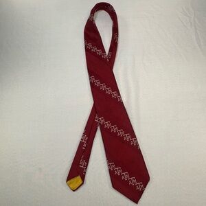 VTG 70s Texas A&M University TAMU Tie Battelstein’s Houston Maroon Aggie Pride